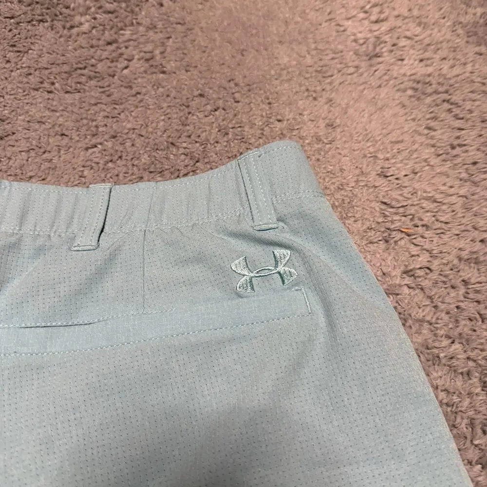 Under Armour Shorts Mens 40 HeatGear Match Play Vented Loose Golf Stretch Blue